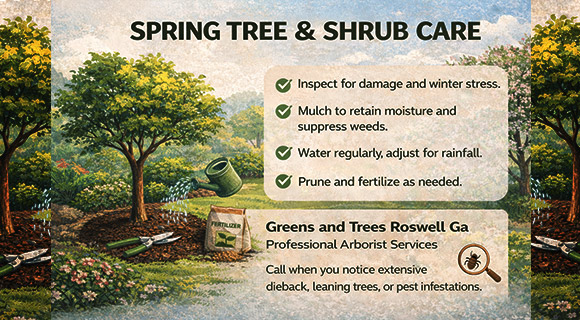 spring care for trees and shrubs
