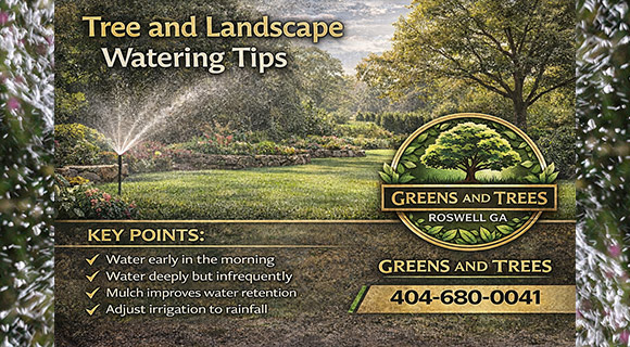 information watering tips for trees and landscapes