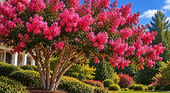 flowering trees for roswell georgia landscapes crape myrtle
