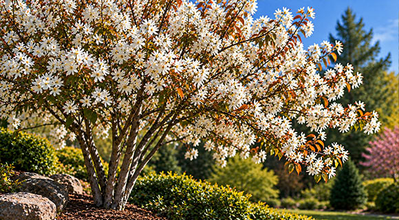 flowering trees for roswell georgia landscapes amelanchier arborea